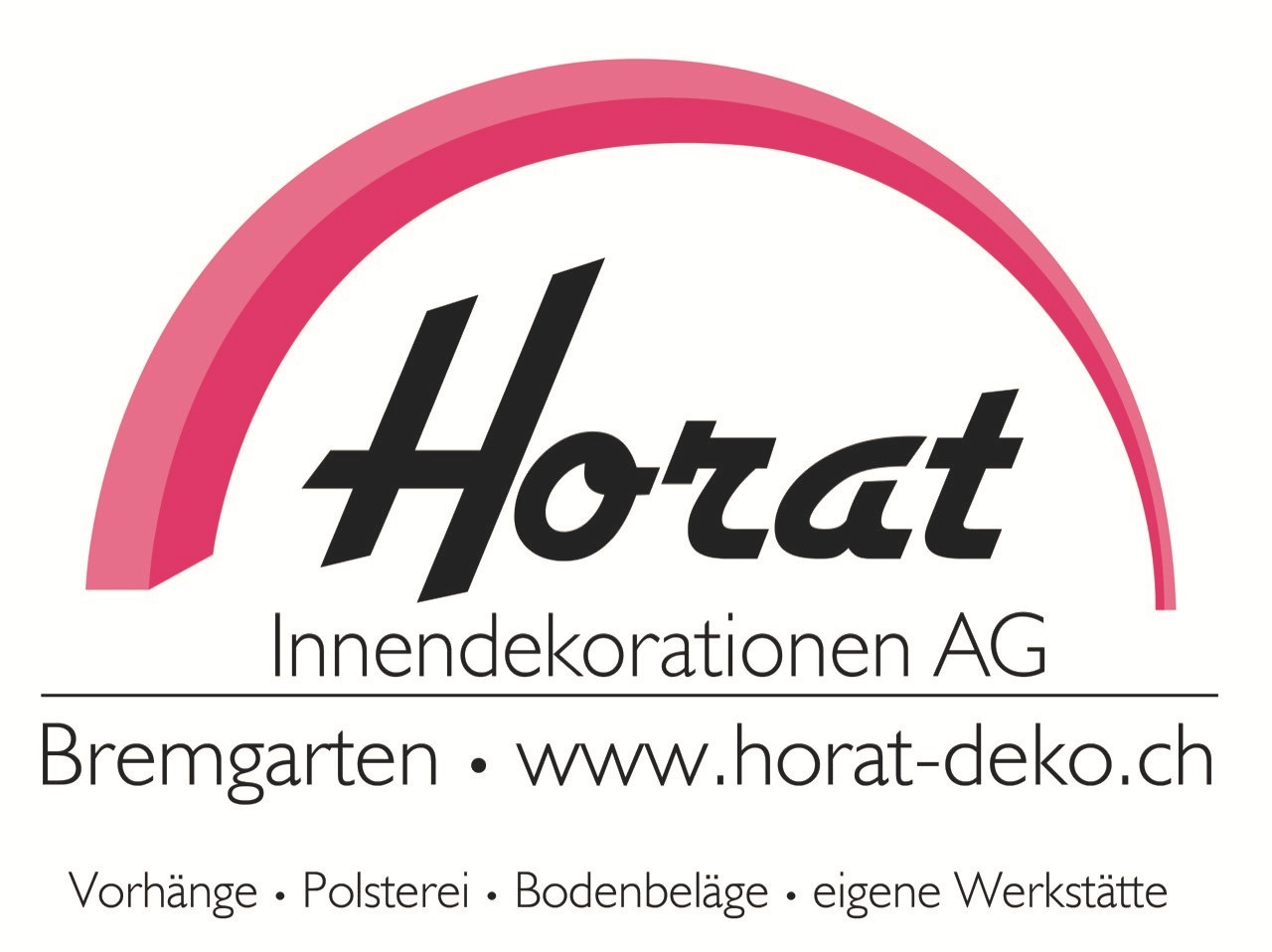 Logo der Horat Innendekorationen. Der Link führt zur Webseite https://www.horat-deko.ch/ in neuem Tab.